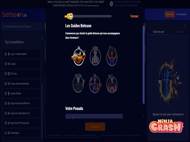 Regístrate en Betsson para jugar a Ninja Crash