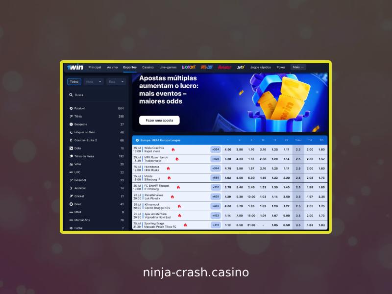 Geld abheben nach dem Spielen von Ninja Crash