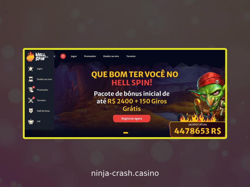 Играйте в Ninja Crash в Hell Spin