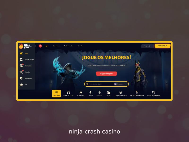 Saque de fundos após jogar Ninja Crash