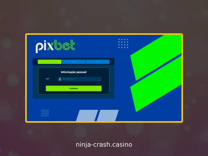 How to start playing Ninja Crash at Pixbet