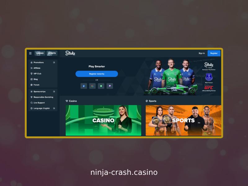 Spielen Sie Ninja Crash bei Stake