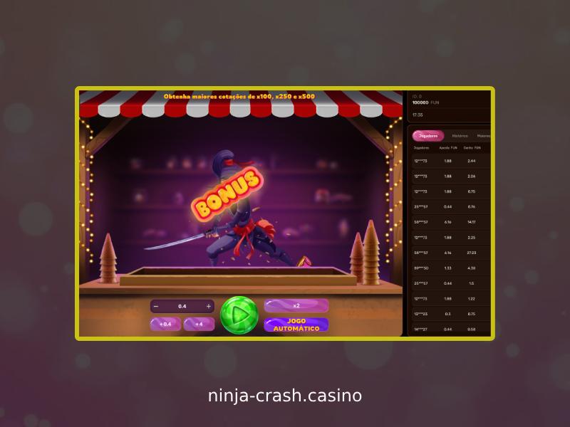 Ninja Crash game bonus