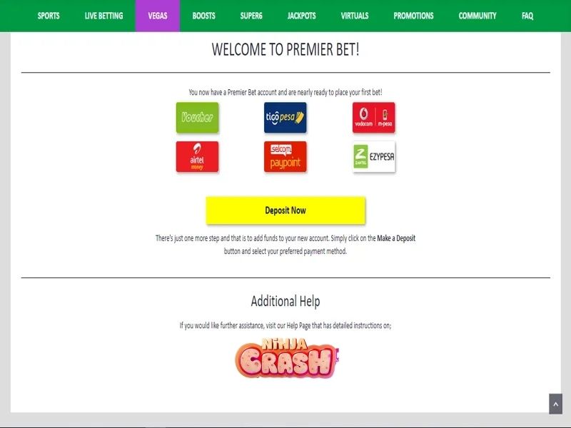 Wie Sie eine Einzahlung bei PremierBet Casino vornehmen